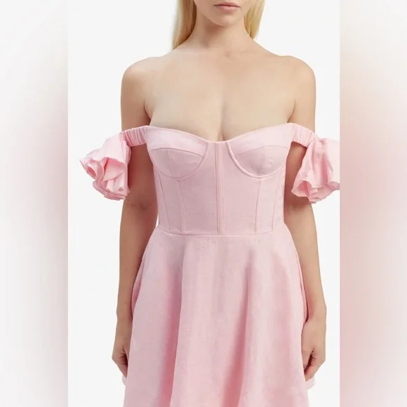 Bardot Sigma Mini Dress In Soft Pink - Picture 4 of 15
